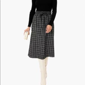 Black Tweed Tuckernuck Cece Skirt